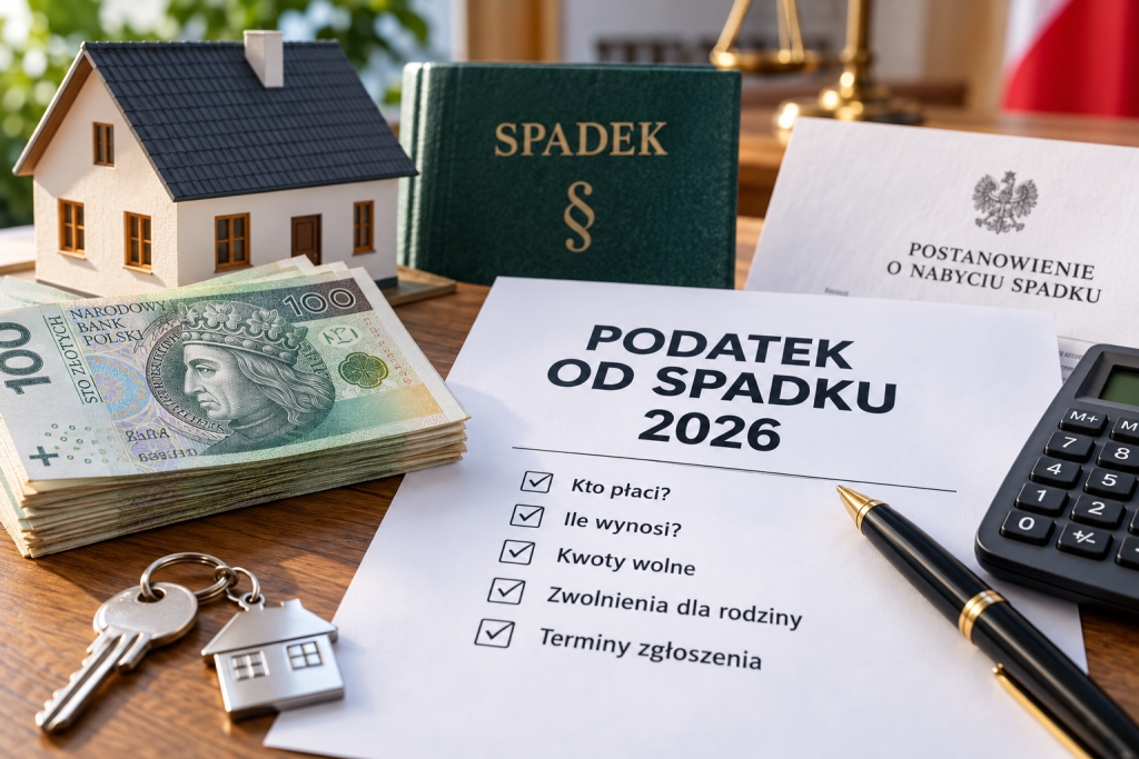 Podatek od spadku 2026: kto płaci, ile wynosi i jak uniknąć błędów
